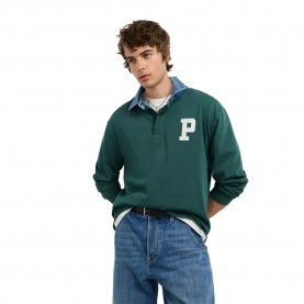 Pepe jeans Marley long sleeve polo - Green (Richmond Green) дамски,блузи,с,яка,мъжки,блузи,с,яка,pepe,jeans,marley,long,sleeve,polo,green,(richmond,green)