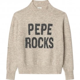 Блуза Pepe jeans Maureen high neck sweater - Beige (Grapeade Purple) блуза,мъжки,пуловери,дамски,пуловери,pepe,jeans,maureen,high,neck,sweater,beige,(grapeade,purple)