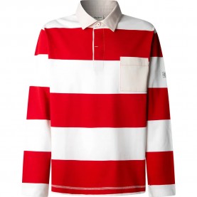 Pepe jeans Micah long sleeve polo - Red (Winter Red) дамски,блузи,с,яка,мъжки,блузи,с,яка,pepe,jeans,micah,long,sleeve,polo,red,(winter,red)