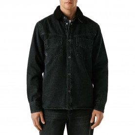 Риза с дълъг ръкав Pepe jeans Theo Teddy long sleeve shirt - Black (Denim Black) риза,с,дълъг,ръкав,дамски,ризи,мъжки,ризи,pepe,jeans,theo,teddy,long,sleeve,shirt,black,(denim,black)