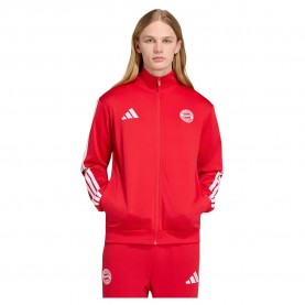 Блуза Adidas FC Bayern Munich DNA full zip sweatshirt - Red (Better Scarlet / White) блуза,мъжки,пуловери,adidas,fc,bayern,munich,dna,full,zip,sweatshirt,red,(better,scarlet,white)