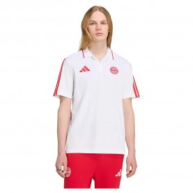 Adidas FC Bayern Munich DNA short sleeve polo - White (White / Better Scarlet) дамски,блузи,с,яка,мъжки,блузи,с,яка,adidas,fc,bayern,munich,dna,short,sleeve,polo,white,(white,better,scarlet)