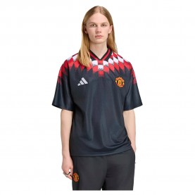 Тениска Adidas Manchester United Stadium short sleeve T-shirt - Black (Black) тениска,мъжки,тениски,дамски,тениски,adidas,manchester,united,stadium,short,sleeve,t,shirt,black,(black)