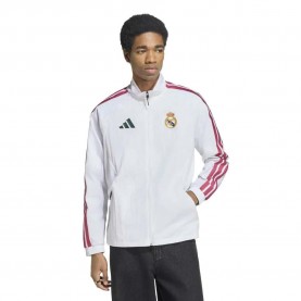 Яке Adidas Real Madrid Home Anthem tracksuit jacket - White (White) яке,мъжки,анцузи,adidas,real,madrid,home,anthem,tracksuit,jacket,white,(white)