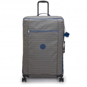 Kipling Jet L 105L trolley bag - Grey (Blue On Wire) куфари,kipling,jet,l,105l,trolley,bag,grey,(blue,on,wire)