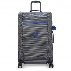Kipling Jet M 73L trolley bag - Grey (Blue On Wire) куфари,kipling,jet,m,73l,trolley,bag,grey,(blue,on,wire)