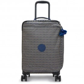 Kipling Spontaneous S 37.5L trolley bag - Grey (Blue On Wire) куфари,kipling,spontaneous,s,37.5l,trolley,bag,grey,(blue,on,wire)