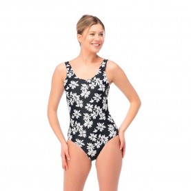 бански,костюм,дамски,бански,костюми,martes,faria,swimsuit,black,(ecru,big,flowers)