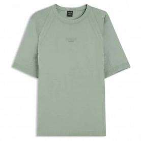 Тениска BOSS PS Spirit70 TS 10278017 short sleeve T-shirt - Green (Open Green) тениска,мъжки,тениски,дамски,тениски,boss,ps,spirit70,ts,10278017,short,sleeve,t,shirt,green,(open,green)