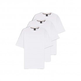 Тениска BOSS Taut 10279676 short sleeve T-shirt 3 units - White (White) тениска,мъжки,тениски,дамски,тениски,boss,taut,10279676,short,sleeve,t,shirt,3,units,white,(white)