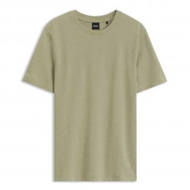 Тениска BOSS Tiburt 240 short sleeve T-shirt - Beige (Dark Beige) тениска,мъжки,тениски,дамски,тениски,boss,tiburt,240,short,sleeve,t,shirt,beige,(dark,beige)