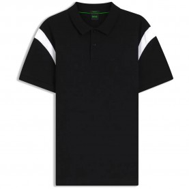 BOSS Union Paddy 10255848 short sleeve polo - Black (Black) дамски,блузи,с,яка,мъжки,блузи,с,яка,boss,union,paddy,10255848,short,sleeve,polo,black,(black)