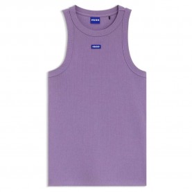 Тениска HUGO Easy 10257055 BLUE sleeveless T-shirt - Purple (Bright Purple) тениска,мъжки,тениски,дамски,тениски,hugo,easy,10257055,blue,sleeveless,t,shirt,purple,(bright,purple)