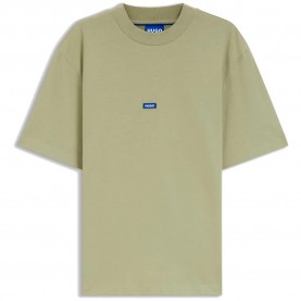 Тениска HUGO Nieros 01 BLUE short sleeve T-shirt - Green (Beige Overflow) тениска,мъжки,тениски,дамски,тениски,hugo,nieros,01,blue,short,sleeve,t,shirt,green,(beige,overflow)
