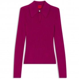 Блуза HUGO Sdropa 10279750 sweater - Pink (Dark Pink) блуза,мъжки,пуловери,дамски,пуловери,hugo,sdropa,10279750,sweater,pink,(dark,pink)