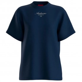 Тениска HUGO Vintage 25 10273257 short sleeve T-shirt - Blue (Medium Blue) тениска,мъжки,тениски,дамски,тениски,hugo,vintage,25,10273257,short,sleeve,t,shirt,blue,(medium,blue)