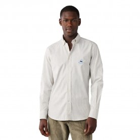 Риза с дълъг ръкав Façonnable Beng Pinp Bird long sleeve shirt - White (Light Beige) риза,с,дълъг,ръкав,дамски,ризи,мъжки,ризи,façonnable,beng,pinp,bird,long,sleeve,shirt,white,(light,beige)