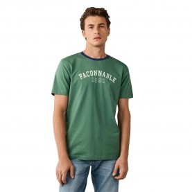 Тениска Façonnable College French Riviera short sleeve T-shirt - Green (Casting Green) тениска,мъжки,тениски,дамски,тениски,façonnable,college,french,riviera,short,sleeve,t,shirt,green,(casting,green)