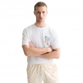 Тениска Scotch & soda 183359 short sleeve T-shirt - White (Bright White) тениска,мъжки,тениски,дамски,тениски,scotch,&,soda,183359,short,sleeve,t,shirt,white,(bright,white)