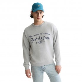 блуза,мъжки,пуловери,scotch,&,soda,183597,sweatshirt,grey,(grey,melange)