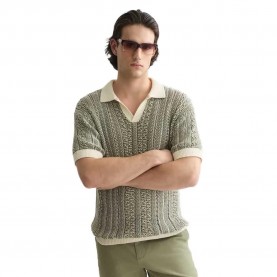 Scotch & soda 183613 short sleeve polo - Green (Eggnog Melange) дамски,блузи,с,яка,мъжки,блузи,с,яка,scotch,&,soda,183613,short,sleeve,polo,green,(eggnog,melange)