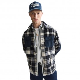 Карирана риза Scotch & soda 183718 long sleeve shirt - Blue (Sky Captain Check) карирана,риза,дамски,ризи,мъжки,ризи,scotch,&,soda,183718,long,sleeve,shirt,blue,(sky,captain,check)