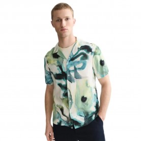 Риза с къс ръкав Scotch & soda 184471 short sleeve shirt - Multicolor (Watercolour Flower Balsam Green) риза,с,къс,ръкав,дамски,ризи,мъжки,ризи,scotch,&,soda,184471,short,sleeve,shirt,multicolor,(watercolour,flower,balsam,green)