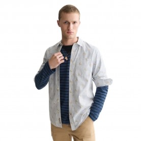 Риза с дълъг ръкав Scotch & soda 184569 long sleeve shirt - White (Bright White Stripe) риза,с,дълъг,ръкав,дамски,ризи,мъжки,ризи,scotch,&,soda,184569,long,sleeve,shirt,white,(bright,white,stripe)