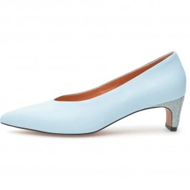 Обувки Woden Mie L heel shoes - Blue (Moonstone) обувки,дамски,обувки,woden,mie,l,heel,shoes,blue,(moonstone)