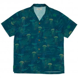 Риза с къс ръкав Nudie jeans Arvid HawaII short sleeve shirt - Blue (Multi Deep Sea) риза,с,къс,ръкав,дамски,ризи,мъжки,ризи,nudie,jeans,arvid,hawaii,short,sleeve,shirt,blue,(multi,deep,sea)