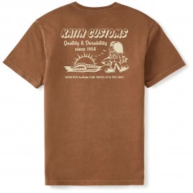 Тениска Katin Grom short sleeve T-shirt - Brown (Brown) тениска,мъжки,тениски,дамски,тениски,katin,grom,short,sleeve,t,shirt,brown,(brown)