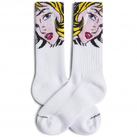 Детски чорапи Jimmy lion Athletic Roy Lichtenstein Girl With Hair Ribbon long socks - White (White) детски,чорапи,мъжки,чорапи,дамски,чорапи,jimmy,lion,athletic,roy,lichtenstein,girl,with,hair,ribbon,long,socks,white,(white)