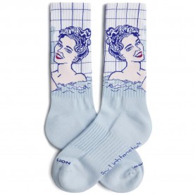 Чорапи Jimmy lion Athletic Roy Lichtenstein Woman In Bath long socks - Blue (Light Grey) чорапи,мъжки,чорапи,дамски,чорапи,jimmy,lion,athletic,roy,lichtenstein,woman,in,bath,long,socks,blue,(light,grey)