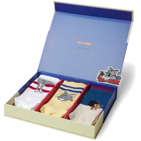 Чорапи Jimmy lion Athletic Tom And Jerry long socks 3 pairs - Multicolor (Multicolor) чорапи,мъжки,чорапи,дамски,чорапи,jimmy,lion,athletic,tom,and,jerry,long,socks,3,pairs,multicolor,(multicolor)