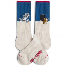 Чорапи Jimmy lion Athletic Tom And Jerry Mouse Door long socks - Beige (Beige) чорапи,мъжки,чорапи,дамски,чорапи,jimmy,lion,athletic,tom,and,jerry,mouse,door,long,socks,beige,(beige)