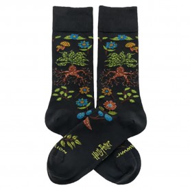 Чорапи Jimmy lion Harry Potter Herbology long socks - Black (Dark Grey) чорапи,мъжки,чорапи,дамски,чорапи,jimmy,lion,harry,potter,herbology,long,socks,black,(dark,grey)
