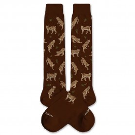 Чорапи Jimmy lion Kh Lynx long socks - Brown (Brown) чорапи,мъжки,чорапи,дамски,чорапи,jimmy,lion,kh,lynx,long,socks,brown,(brown)