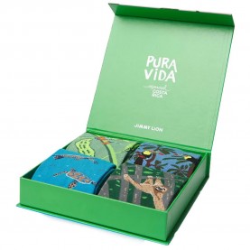 Чорапи Jimmy lion Pura Vida long socks 3 pairs - Green (Multicolor) чорапи,мъжки,чорапи,дамски,чорапи,jimmy,lion,pura,vida,long,socks,3,pairs,green,(multicolor)