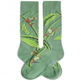 Чорапи Jimmy lion Pura Vida Tree Frog long socks - Green (Green) чорапи,мъжки,чорапи,дамски,чорапи,jimmy,lion,pura,vida,tree,frog,long,socks,green,(green)