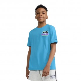 Детска тениска Converse kids Frontback Texture Sneaker short sleeve T-shirt - Blue (Gnarly Blue) детска,тениска,мъжки,тениски,дамски,тениски,converse,kids,frontback,texture,sneaker,short,sleeve,t,shirt,blue,(gnarly,blue)
