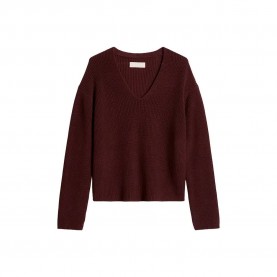 блуза,мъжки,пуловери,дамски,пуловери,marc,o´polo,5000011947,v,neck,sweater,brown,(black,cherry)
