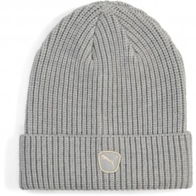 Шапка Puma Cat Patch Mid Crown beanie - Grey (Gray Echo) шапка,всички,шапки,puma,cat,patch,mid,crown,beanie,grey,(gray,echo)