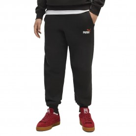 анцуг,мъжки,панталони,дамски,панталони,puma,essential,2,color,nº1,logo,sweat,pants,black,(puma,black,redflash)