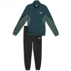 Анцуг Puma Essential Block Poly tracksuit - Blue (Midnight Petrol) анцуг,мъжки,анцузи,puma,essential,block,poly,tracksuit,blue,(midnight,petrol)