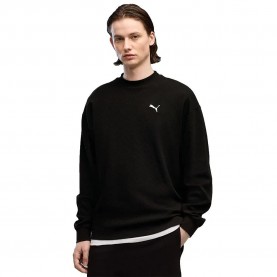 Блуза Puma Essential Elevated Relaxed sweatshirt - Black (Puma Black) блуза,мъжки,пуловери,puma,essential,elevated,relaxed,sweatshirt,black,(puma,black)