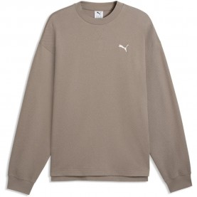 Блуза Puma Essential Elevated Relaxed sweatshirt - Beige (Mouse Gray) блуза,мъжки,пуловери,puma,essential,elevated,relaxed,sweatshirt,beige,(mouse,gray)