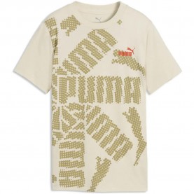Тениска Puma Essential Logo Lab Brand short sleeve T-shirt - Beige (Alpine Snow) тениска,мъжки,тениски,дамски,тениски,puma,essential,logo,lab,brand,short,sleeve,t,shirt,beige,(alpine,snow)