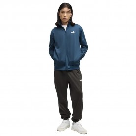 Анцуг Puma Essential Nº1 Logo Poly tracksuit - Blue / Black (Midnight Petrol) анцуг,мъжки,анцузи,puma,essential,nº1,logo,poly,tracksuit,blue,black,(midnight,petrol)