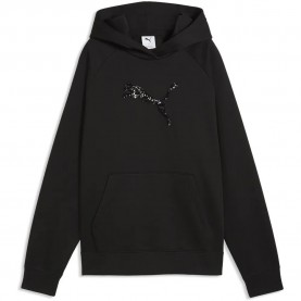 Суичър Puma Essential Sequins Standard hoodie - Black (Puma Black) суичър,дамски,блузи,puma,essential,sequins,standard,hoodie,black,(puma,black)