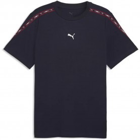 Тениска Puma Essential Tape short sleeve T-shirt - Blue (New Navy) тениска,мъжки,тениски,дамски,тениски,puma,essential,tape,short,sleeve,t,shirt,blue,(new,navy)